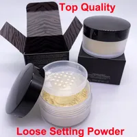 LM genomskinlig lös inställningspulverkontur Höjdpunkt Face Makeup Full täckning Mineral Illuminating Powder Matte Finish och Oil Free