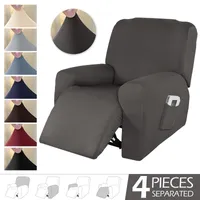 Cubiertas de silla Vubadora de sofá reclinable para sala de estar elástica Protección reclinable