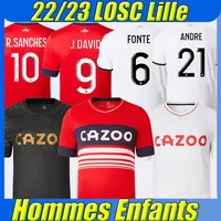 Losc Lille voetbaltruien 22/23 BURAK J DAVID FONTE Bamba Yazici 2022 2023 Lille Olympique Jikone R.Sanches T.Weah L.araujo Men Kids Kit Maillot De voetbalhirtuniform