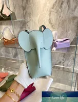 luxury phone fashion leather mobile bag genuine little elephant new Cute interesting designer tote bags