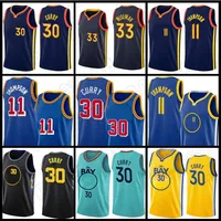 Stephen 30 Curry Basketball Jerseys Klay 11 Thompson James 33 Wiseman Giannis 34 Antetokounmpo Golden New 2022 State Men Warriores Shirt Retro Jerseys