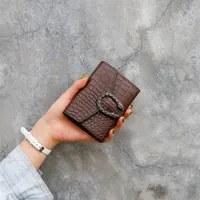 2022 New Designer Luxury Short Wallets for Women Fashion L Classic Wallet Ladies Handbag Coin Pocket Cardhorder Leather Mens Clutc229b