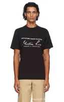 Martine Rose21ss Signature Letter Black White Couple Short Sleeve Same Tee T-shirt