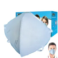 Respokare engångsband med pannband ansiktsmask andas justerbar respirator blå