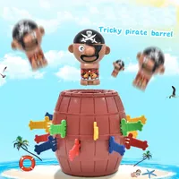 Funny Novelty Kids Kids Lucky Game Game Gokes Tricky Pirate Barrel Game Pirate Bucket Kiddie Toy 220601