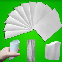 Whole Small Paper Bag 100ml Envelope Paper Cup Food Grade Disposable Drinking Water Folding Paper Cup266I
