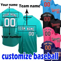 Custom Eventuali Maglie da baseball di squadra 2022 BADGIO LOGO personalizzato Nome personale e set di baseball Top