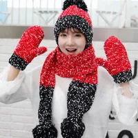 Czapki czapki/czaszki szaliki szaliki TreePiece Zestaw Kobietowy jesień i zimowe studenckie kolarstwo zimna koreańska wersja Tide Woolen Cap Warm s