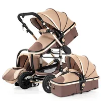 3 in 1 baby stroller Luxury High Landscape baby pram portable pushchair multifunctional Newborn Carriage double faced205f