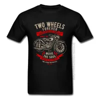 T-shirt maschile Vintage Retro Motorcycle Community Cycle Black Thirt Motobike Cool Fashion Day Day Cotton streetwear Tshirtmen's