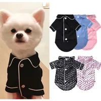 XSXL Pet Dog Pajamas Winter Jumpsuit Clothes Cat Puppy Shirt Fashion Coat Clothing For Small s French Bulldog Yorkie Y200917291k
