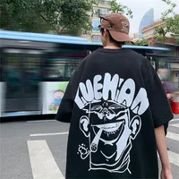 Privathinker Sigara John Erkekler Tshirt Büyük Boy Komik Anime Tops Streetwear Yaz Giyim Hip Hop Erkek Rahat Tee Gömlek 220419