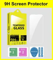 9H Protetor de tela de 0,33 mm para iPhone 11 12 13 14 Mini Pro Max 7 8 6 Plus Samsung S22 A52 A72 Clear Tempered Glass Film com pacote de varejo