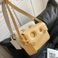 HBP-Shoulder Bags 여름 패션 만화 작은 사각형 가방 여자 치즈 메신저 피질 방수 세련된 귀여운 편한 쪽 2022