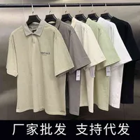 2022SS Vêtements de marque de luxe Polo Polo Polo Bear Reflective Tide Marque T-shirt à manches courtes lâches