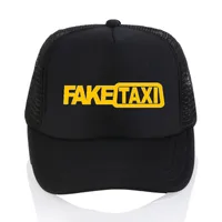 Berretti da Baseball falso Taxi cappelli snapback con stampa FakeTaxi in cotone nero di alta qualità da uomo in maglia estiva