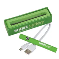 Smart Cart Battery Vape 510 Trådpatroner 380mAh Variabel spänning Förvärmning av smartkartbatterier med USB -laddare Evod Law