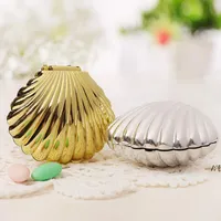 Scatola di favore del matrimonio FAI DA TE Bright Bright Colors Shell Shape Forniture del partito Surprise Candy Storage Teatime Bilogi di compleanno BBB14909
