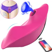 Seks Oyuncak Masaj Panties Vibratör Görünmez Emme Kadınlar Klitoris Stimülasyon Uygulaması Bluetooth Kablosuz Kontrol Meme Meme Yetişkin Oyuncaklar