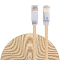 Cat 7 Ethernet Cable Nylon مضفر 16ft Cat7 عالي السرعة الذهب 287T