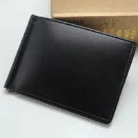 Men&#039;s credit card holder genuine leather cash clip business card holder M wallet birthday gift345y
