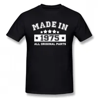 Camisetas masculinas engraçadas feitas em 1975 Todas