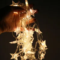 Strings jaar 2022 Fairy Light String LED Star Bal Gordijn Kerst Trouwvakantie Slaapkamer Decoratie Garland Navidad Decor