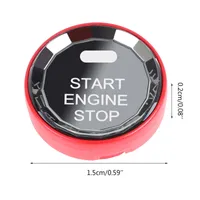 Auto-Push-Start-Taste Zündabdeckung One-Click-Motor Start-Taste Zubehör Anti-Scratch Universal Protector K0AF