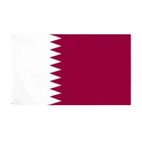 Vente en gros en stock Drapeau Qatar Qatar 3x5ft / 90x150cm pour célébration extérieure d'intérieur Décoratif décoratif pour 2022 équipes de football drapeaux de la Coupe du monde