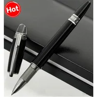 En iyi MB Monte Beyaz Kalem Siyah Reçine Elmas Rollerball Pen Blance Lüks Çeşme Kalemleri Yazmak İçin İş Malzemeleri