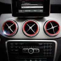 Air Condition Air Vent Outlet Ring Cover Trim Decoration for Mercedes Benz A B Class CLA GLA180 200 220 260 AMG Accessories205U