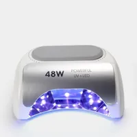 Misscheering 48 W Akülü LED / UV Tırnak Lambası Jel Lehçe Işık Kurutucu Şarj Edilebilir UV Manikür