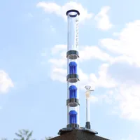 Reanice Hookah Glass Bong fumando tubos de água 14,5 mm Altura de sopro de 50 cm de led de ar -de -falha destacável 4 cores grossas bongs grossos