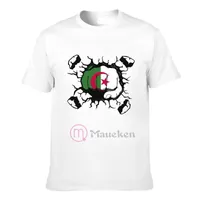Mäns t-shirts algeriet knytnäve stans bryt vägg flagga land värld nation kart tecken män kvinnor kläder t-shirt hip hop tops bomull teessmen's