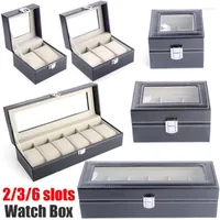 Case d'oro Caste 2/3/6 Slot Box Mechanical Organizzatore PU ORGANI MECCANICI Porta di gioielli Porta Orologi Deli22