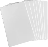 Do wydruku pusta sublimacja karta PVC plastikowa biała identyfikator wizytówka do promocji karty podarunkowe karty imprezowe biurko