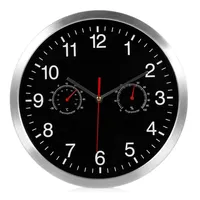 En 1 reloj de cuarzo silencioso Hygrometro de movimiento de silencio Higrómetro sin tarxos Relojes de decoración de arte doméstico270Z