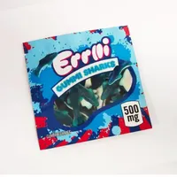 卸売500mg errlli gummi sharks食用パッケージングバッグ600mg so ur terp crawlers edibles gummies packages嗅覚プルーフ再想像可能なジッパーpo