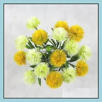 Fleurs décoratives couronnes de fête festive fournitures de maison jardin artificiel single tige de plantes de table de table de table de table d'environ 25 cm plasti