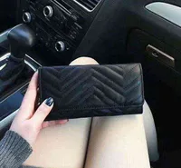 2 new Wholesale lady long wallet multicolor coin purse Card holder original women classic zipper pocke Clutch bag 12