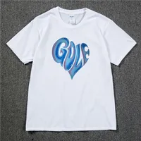하라주 쿠 블루 하트 골프 왕 랩퍼 힙합 꽃 르 Fleur 타일러 제작자 Tshirt Cotton Men T 셔츠 티 셔츠 유니슬 220624