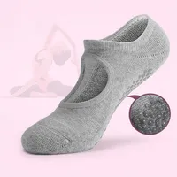 Women Yoga Socks non slip Bandage Sports Socks Traspezzabile Calzino da ballo da ballo in balletto Cotton2628
