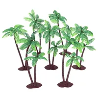 Andra festliga festförsörjningar 5st/parti palmträd med kokosnötter kaka topper cupcake för hawaiian tropisk baby shower barn födelsedagsfest