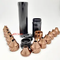 10-calowe L, 6 cali L, 1,65 "OD, 7075 aluminiowe filtra paliwa Pułapki 1/2-28 5/8-24 spiralne kubki, kaliber 9,5 mm