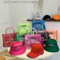 Designer Clear Jelly épaule Crossbodybody Candy Color Mesh The Tote Sac Women Handbags Luxury PVC Shopper Sacs for Women 2022 W220813