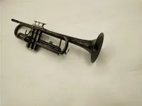 Yüksek kaliteli bb trompet siyah nikel gümüş kaplamalı müzik aleti,
