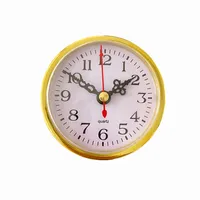 5 Parça Yuvarlak 80mm Kuvars Eklemek Saat Arapça Sayılar Ile Dahili - DIY Masa Saati Hediye Onarım Parçaları