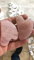 صخور صخرية طبيعية الكوارتز شكل القلب مسحوق مسحوق الكريستال صحة الكشط تواجه الجمال صحة الأقراص تجريف