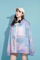 Damskie Cape Summer 2022 Luźna kurtka przeciwsłoneczna damska streetwear koreańskie oddychające cienkie modne ubrania w stylu vintage długą płaszcz wiatrówki