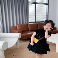 flower girl dress kid fashion clothe set 90-160 cm baby girls princess dresses 1st birthday clothes 2022 free ship